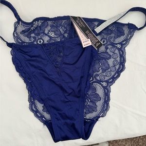 Victoria Secret royal blue with rhinestones size Medium. With tags